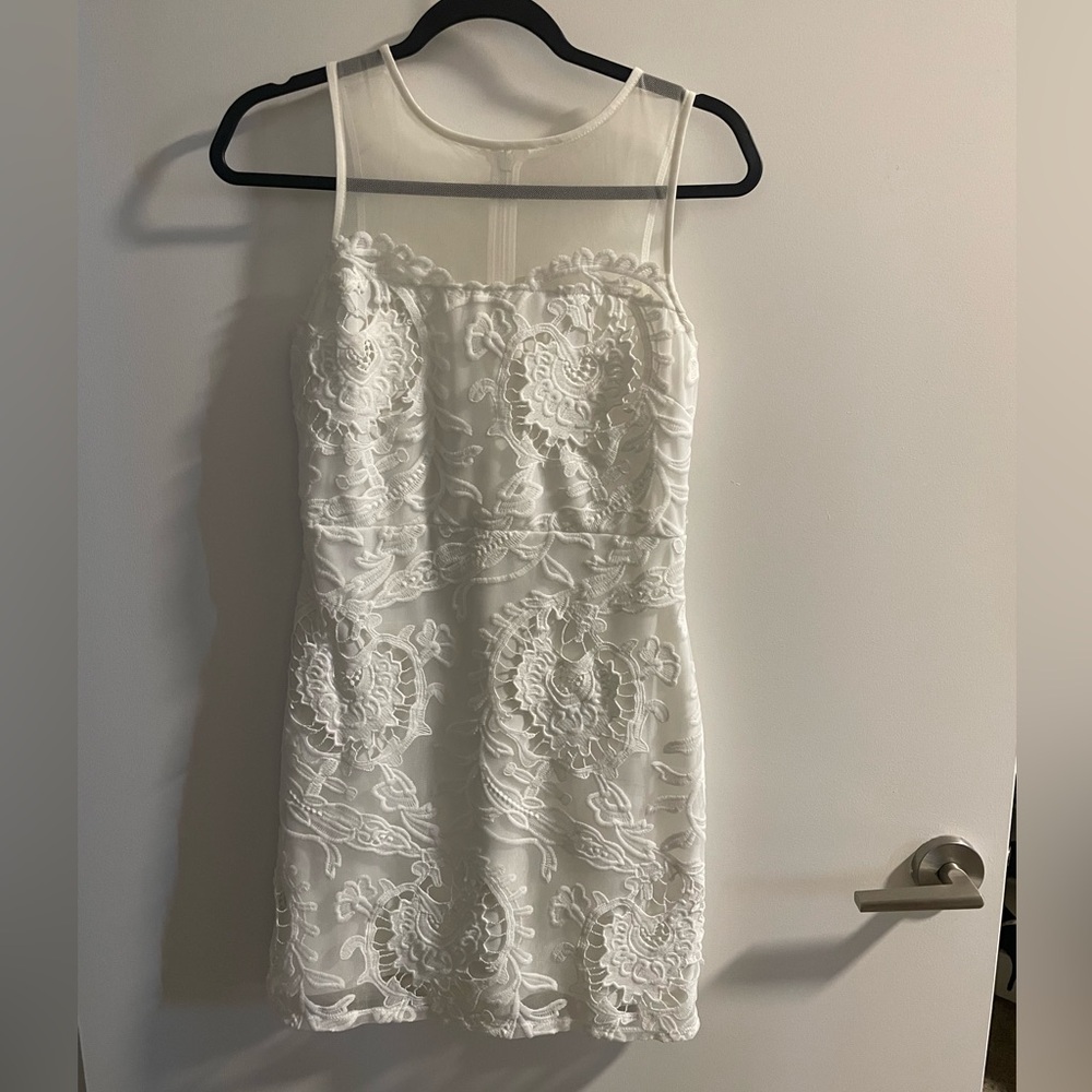 Miss Selfridge Bridal White Sheath Dress Sweetheart Neckline